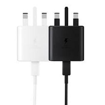  شارژر دیواری سامسونگ مدل EP-TA845-vietnam - 45wبه همراه کابل تبدیل USB-C