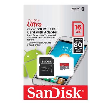 رم ?? گيگ سن ديسک مدل M80 ا 16 GB SanDisk memory card model M80