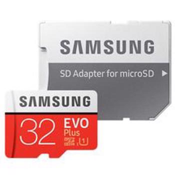 کارت حافظه microSDXC سامسونگ مدل EVO Plus کلاس 10 استاندارد UHS-I U1 سرعت 100MBps ظرفیت 32 گیگابایت به همراه آداپتور SD