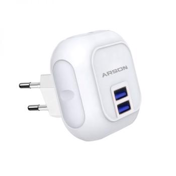 شارژر ديواري و چراغ خواب لمسي آرسون مدل AN-W18