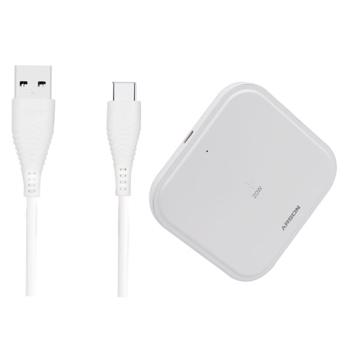 شارژر بي سيم آرسون مدل AN-W20 به همراه کابل تبديل USB-C
